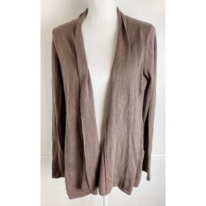 Magaschoni • Tan Brown Open Cardigan Sweater